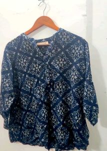 Stylish Blue Printed Kurta