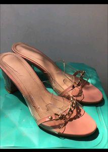Chic Transparent Block Heels