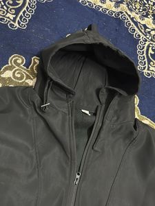 Black Pullover Anorak Jacket