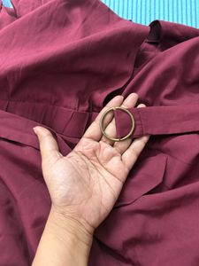 Stylish Maroon Jumpsuit