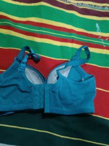 Teal Lace Detail Bra