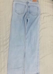 Light Wash Straight Leg Jeans
