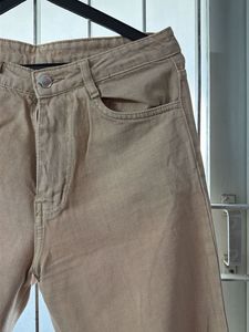 Khaki Wide Leg Jeans