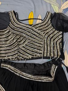 Elegant Black Embellished Gown