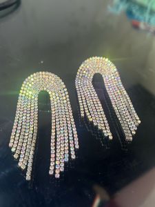 Sparkling Dangle Statement Earrings