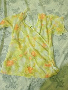 Floral Wrap Top