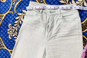 H&amp;M Wide Leg Beige cotton Jeans✨