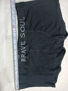 Brave Soul Men's Black Boxer Briefs 🧡