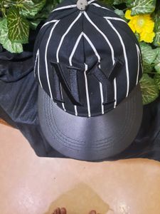 NY Pinstripe Trucker Hat