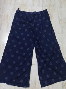 Stylish Navy Blue Printed Palazzos