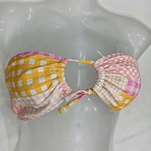 Strapless❤️‍🔥 Gingham Bikini Top