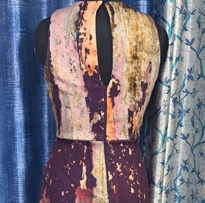 Unique Abstract Print Bodycon Dress