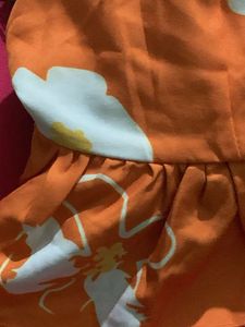 Orange Floral Bralette Top 🍊✨ Perfect for Beach &amp;