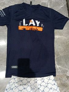 Men's NY Print T-shirt &amp; Shorts Set
