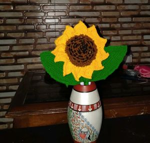 Crocheted Sunflower Bouquet