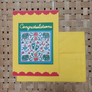 Handmade Congratulations Card with Envelope