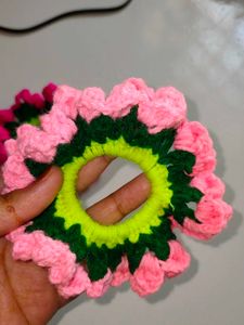 Handmade Floral Hair Ties set