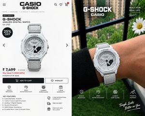 White G-Shock Watch