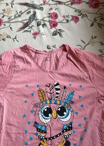 Clovia XXL Lounge Wear T-shirt, Bust- 40/38