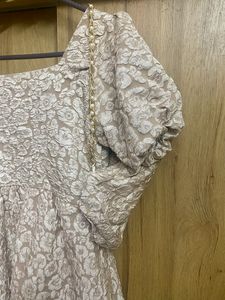 Beautiful Dress With Bag