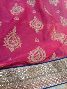 Elegant Embroidered Sari