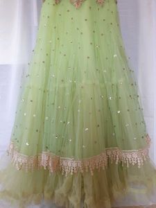 Pista Green Princess Gown