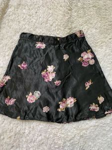 Floral Print Mini Skirt