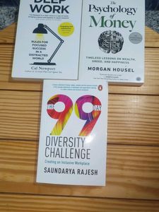 Psychology Of Money,Deep Work &amp; 99 Diversity Chall
