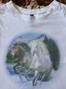 White Horse Graphic T-Shirt