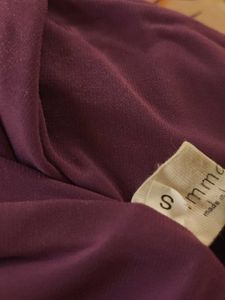 Elegant Purple Cowl Neck Midi Dress