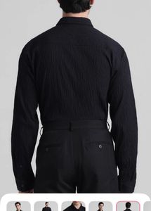 Jack &amp; Jones Self Design Shirt - Black - 46