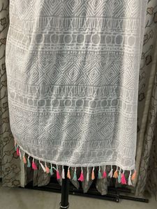 White Boho Tunic with Tassels