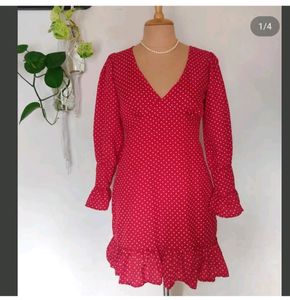 Red Polka Dot Sexy Dress