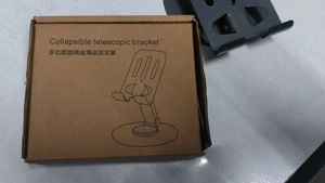 Black Metal Phone Stand
