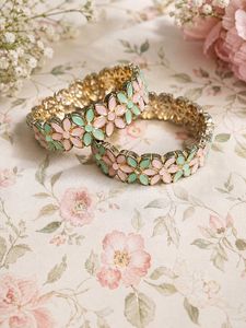 Floral Design Bangles