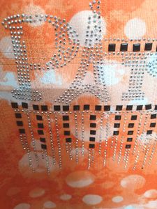 Orange Paris Embellished Tunic