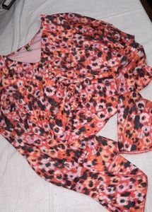 Vibrant Leopard Print girly top