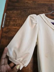 Chic White Asymmetrical Top
