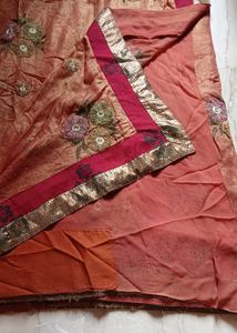 Embroidered Silk Blend Saree