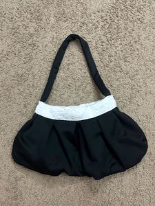 Elegant Black & White Clutch Bag
