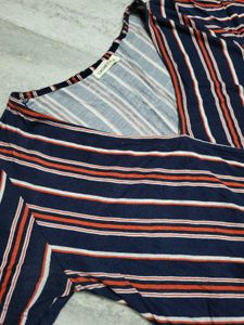 Striped Wrap Dress
