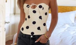 Polka Dot Corset Top