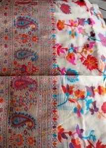 Rajwadi Pashmina Floral Print Saree
