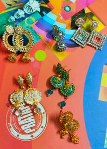 Combo of 6 Stunning Ethnic Earrings