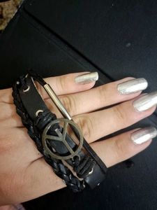 y2k vintage gothic Leather Bracelet