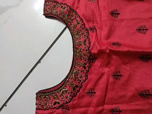 Beautiful Pink Embroidered Kurta(new)