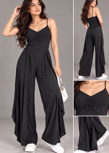 H&M Elegant Black Wide-Leg Jumpsuit
