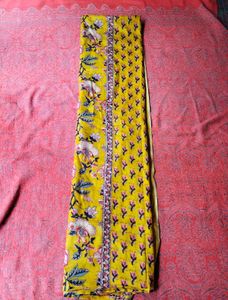 Vibrant Floral Yellow Kurta Set