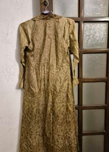 Elegant Beige Ethnic Kurta with Shrug