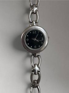 Elegant Silver Chain Watch